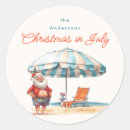 Search for christmas in july stickers Watercolor