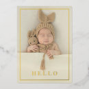 Search for hello birth announcement cards Baby girl