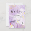 Search for purple and gold thank you cards Trendy
