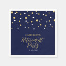 Search for retirement party napkins Modern