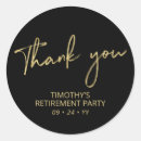 Search for retirement thank you stickers Modern
