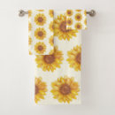 Search for yellow sunflower bathroom accessories Watercolor