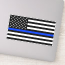 Search for thin blue line flag stickers Patriotic