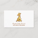 Search for giraffe business cards Nanny