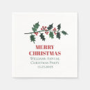 Search for christmas napkins Botanical greenery