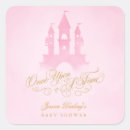 Search for pink princess baby shower stickers Fairy tale
