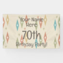 Search for 70th birthday banners Unique