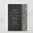 Search for leopard print wedding invitations Black