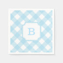 Search for blue gingham napkins Bbq