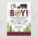 Search for buffalo plaid baby shower invitations Rustic