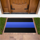 Search for thin blue line doormats Officer