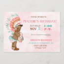 Search for tribal birthday invitations Headdress