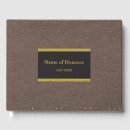 Search for leather guest books Register