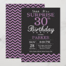 Search for purple 30th birthday invitations Adult birthday party