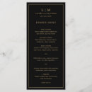 Search for monogram wedding menus Modern