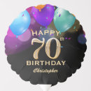 Search for black and gold balloons Birthday party