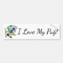 Search for pug bumper stickers Illustration