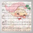Search for christmas sheet music posters Santa
