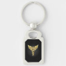 Search for medical symbol keychains Caduceus
