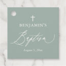 Search for baptism favor tags Sage green