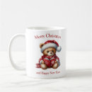 Search for teddy bear mugs Merry christmas