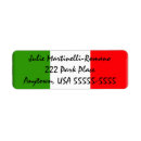 Search for italy return address labels Flag of italy