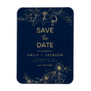 Search for gold foil save the date magnets Modern