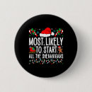 Search for funny christmas buttons Snowman