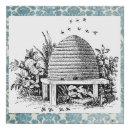 Search for vintage bee art Illustration