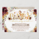 Search for burgundy baby shower invitations For her