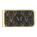 Search for art deco money clips Black and gold