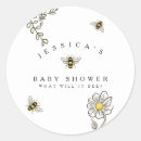 Search for bee baby shower stickers Flowers