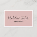 Search for chic business cards Makeup artist hair stylist