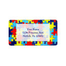 Search for autism return address labels Support