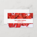 Search for seafood business cards red