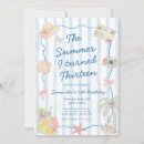 Search for 13th birthday invitations Summer beach party