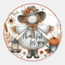 Search for cute scarecrow stickers Thanksgiving