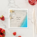 Search for beach wedding napkins Bride and groom