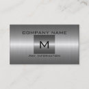 Search for metallic silver business cards Shiny