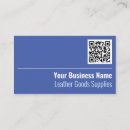 Search for leather business cards Qr code