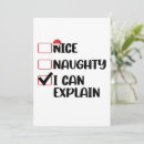 Search for naughty or nice christmas invitations Snow