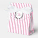 Search for pink and white striped favor boxes Baby shower