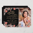 Search for red black quinceanera invitations Princess