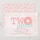 Search for two sweet birthday invitations Baby girl
