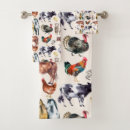 Search for farm animals bath towels Farm animal pattern