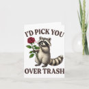 Search for raccoon valentines day cards Trash