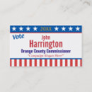 Search for campaign business cards Political