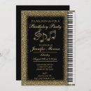 Search for piano birthday invitations Keyboard