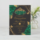 Search for emerald butterfly invitations Mis quince anos