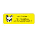 Search for french bulldog return address labels Minimalist